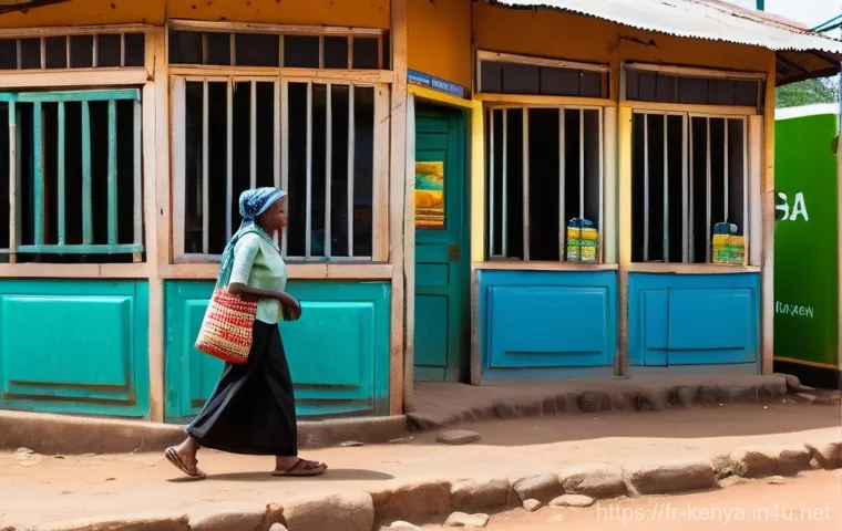 케냐의 화폐와 환전 - **Vibrant Kenyan Market Negotiation**: A lively and colorful outdoor market scene in Kenya. A friend...