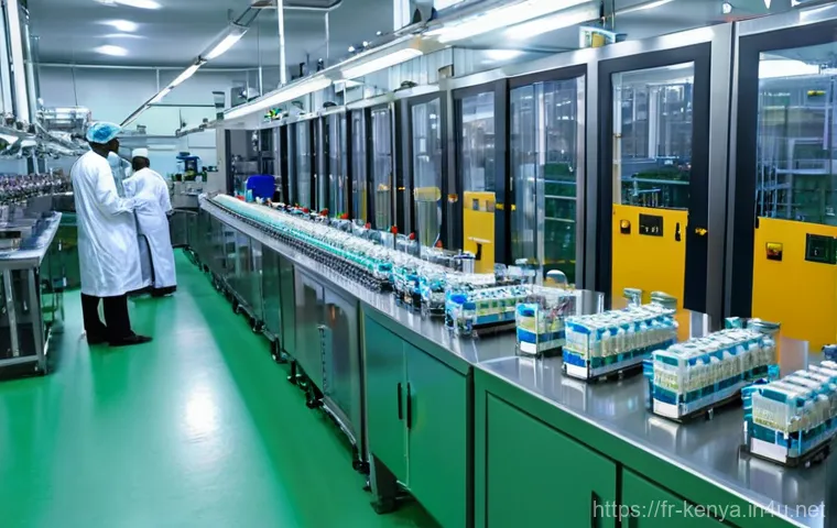 케냐의 의약품 산업 - **Prompt 1: Modern Kenyan Pharmaceutical Manufacturing Hub**
    "A wide shot inside a clean, state-...